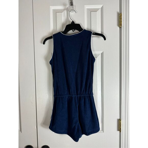 NWT Minnow Girls Navy Terry Romper Size 11/12 - Picture 3 of 3